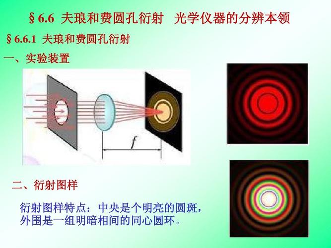 光学仪器的分辨率受光学系统中孔径光阑 光学仪器的分辨率受限制
